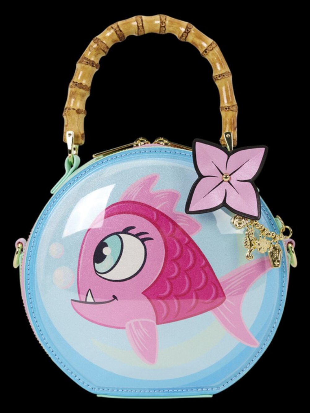 NWT Loungefly Monster High Lagoona Blue Neptuna Fishbowl Crossbody Bag